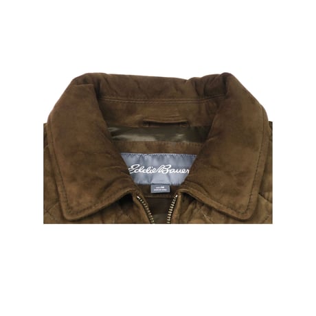 Eddie Bauer(エディーバウアー) レザーキルティングブルゾン