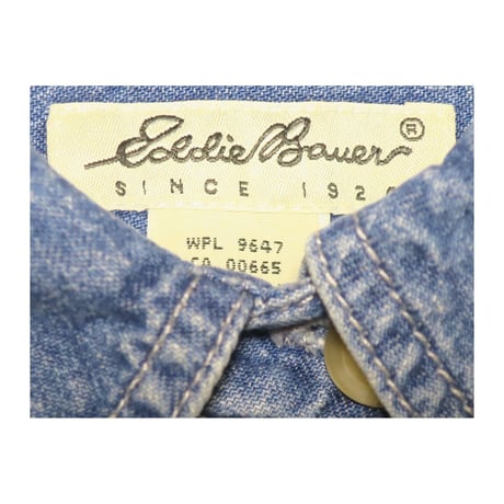 Eddie Bauer(エディーバウアー) ハーフジップデニムシャツ