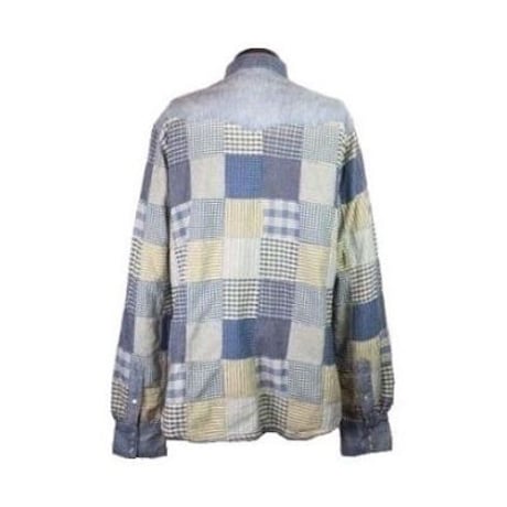 DENIM&SUPPLY Ralph Lauren(デニムアンドサプライ ラルフローレン) ユーズド加工パッチワークデニムシャツ