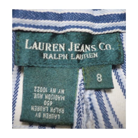 『レディース』LAUREN JEANS CO. Ralph Lauren(ローレンジーンズ  ラルフローレン) ストライプパンツ