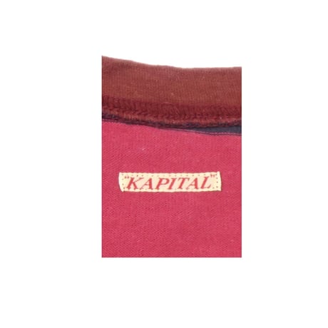 KAPITAL(キャピタル) 七分袖ナンバリングTシャツ
