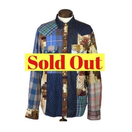 DENIM&SUPPLY Ralph Lauren(デニムアンドサプライ ラルフローレン) パッチワークシャツ③
