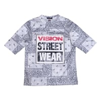 HALFMAN/VISION(ハーフマン/ヴィジョン) ペイズリー柄Tシャツ