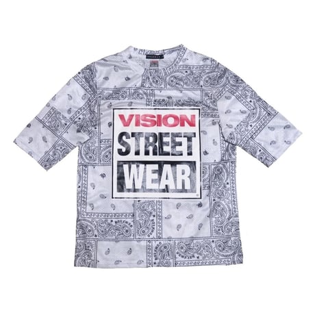 HALFMAN/VISION(ハーフマン/ヴィジョン) ペイズリー柄Tシャツ