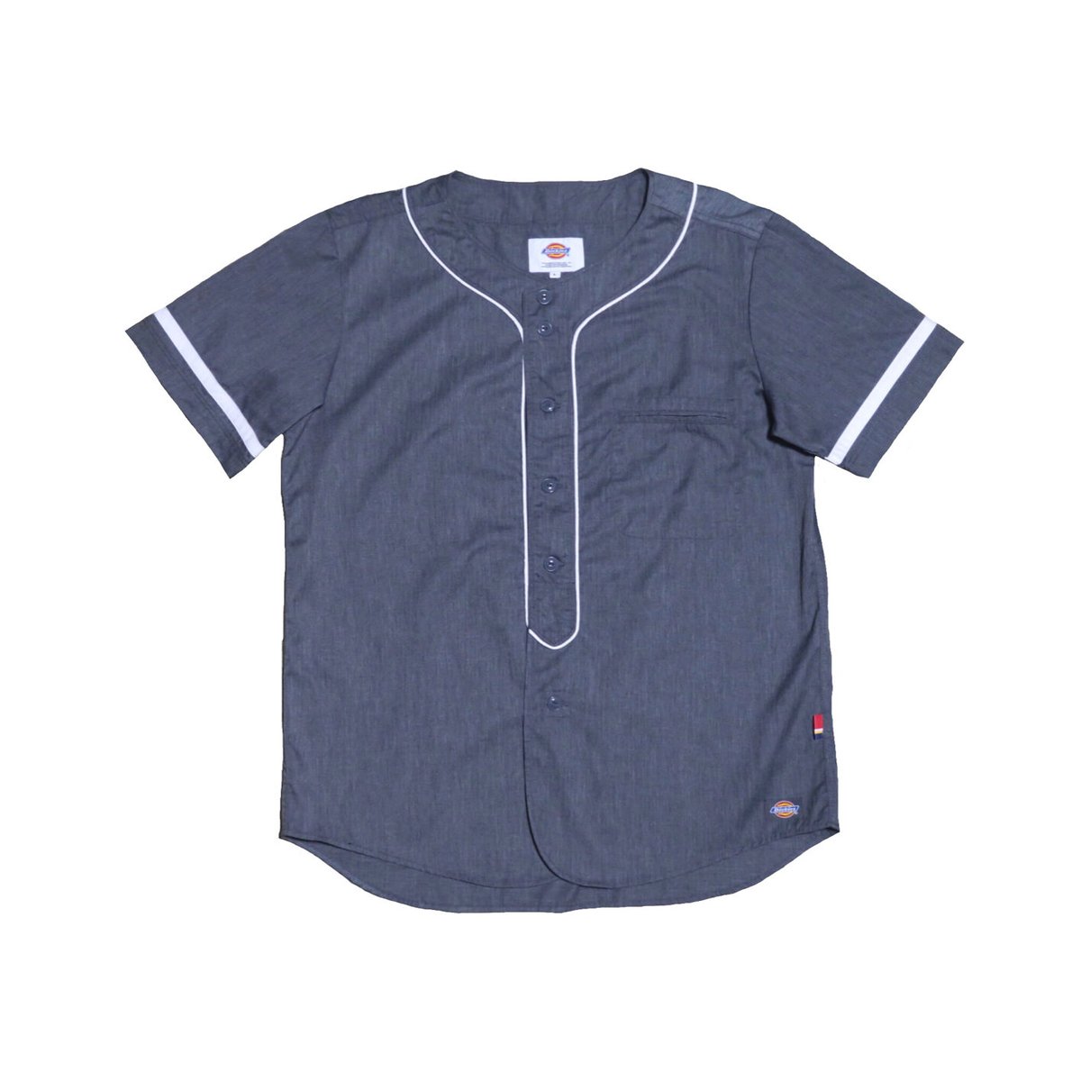 【美品】DIGAWEL×Dickiesベースボールシャツジャケット　サイズ：1 DIGAWEL | Baseball shirt (Gray) | hazy