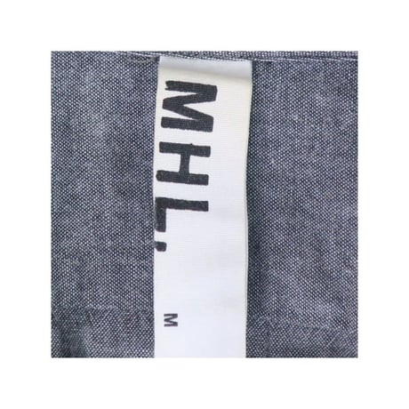 MHL(エムエイチエル)ブラックシャンブレーシャツ