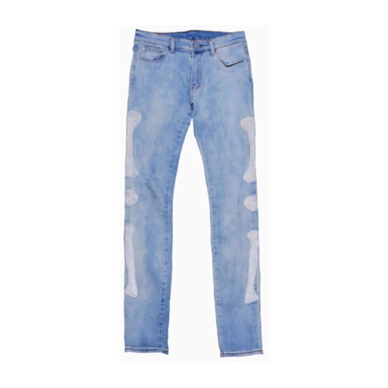 [KAPITAL] ホワイトボーンデニムパンツ 30 KAPITAL] ホワイトボーンデニムパンツ 30