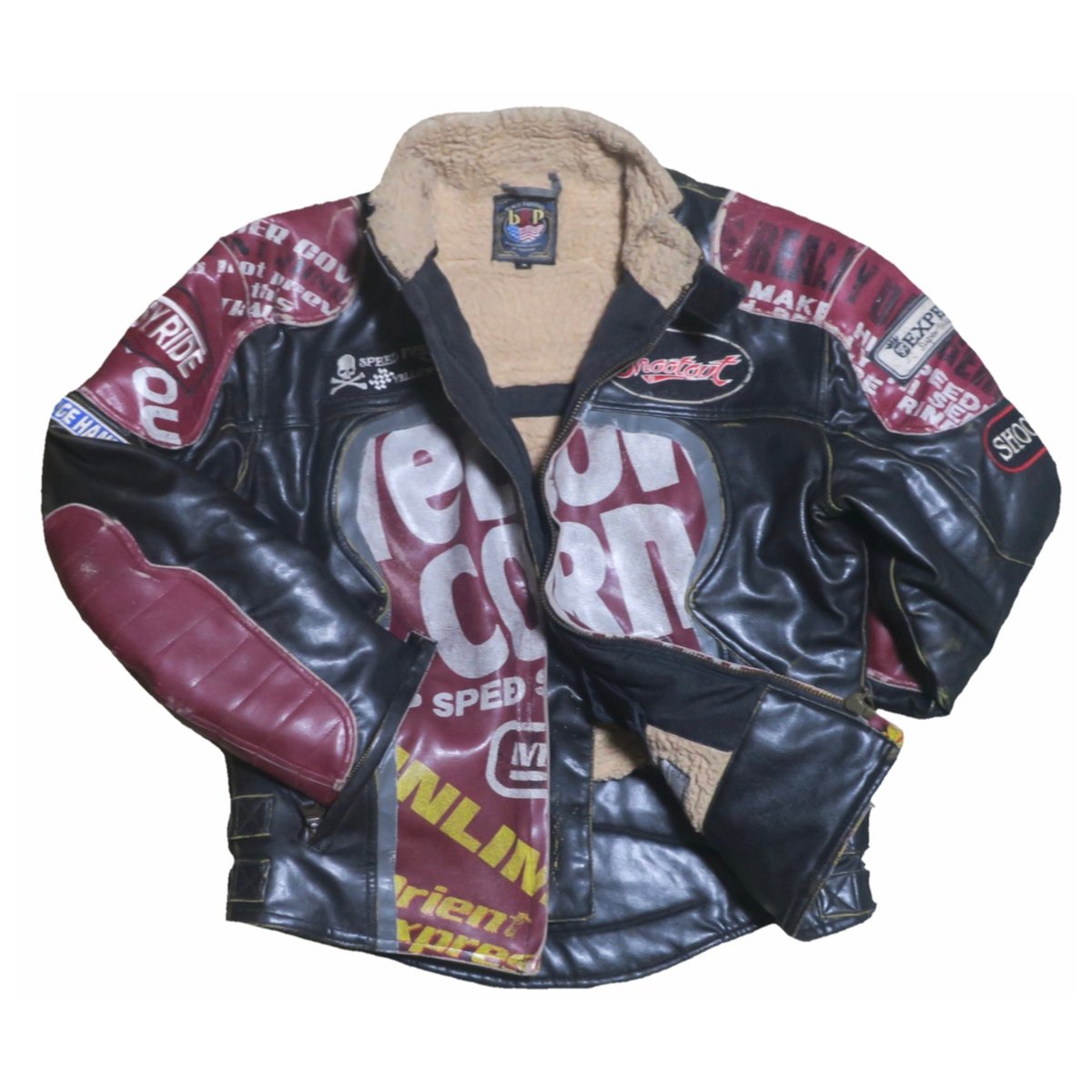 希少YELLOW CORN 牛革レザージャケットMA１　ライダーズジャケット 希少 YELLOW CORNイエローコーン 牛革レザージャケットMA-1タイプM