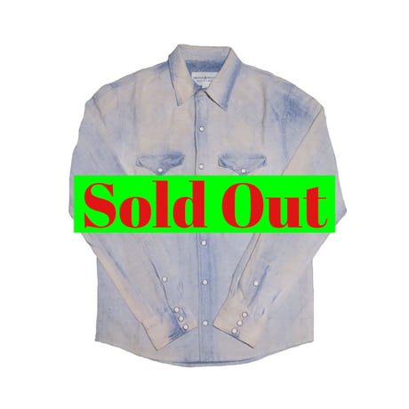 DENIM&SUPPLY Ralph Lauren(デニムアンドサプライ ラルフローレン) ブリーチ加工シャンブレーシャツ