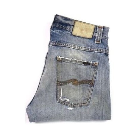 Nudie Jeans(ヌーディージーンズ) ダメージ加工デニム パンツ