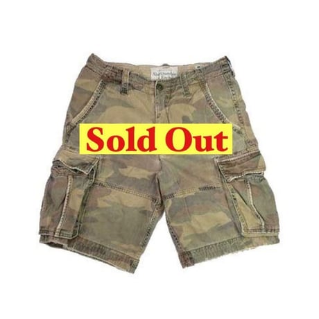 Abercrombie & Fitch(アバクロンビー アンドフィッチ ) used加工カモフラージュ柄カーゴショーツ