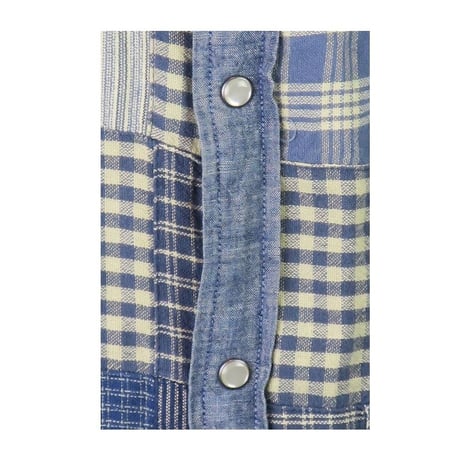DENIM&SUPPLY Ralph Lauren(デニムアンドサプライ ラルフローレン) ユーズド加工パッチワークデニムシャツ