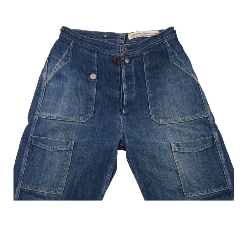 希少 KAPITAL キャピタル デニム ペインターパンツ WINDAY ワーク 希少 KAPITAL キャピタル デニム ペインターパンツ WINDAY ワーク