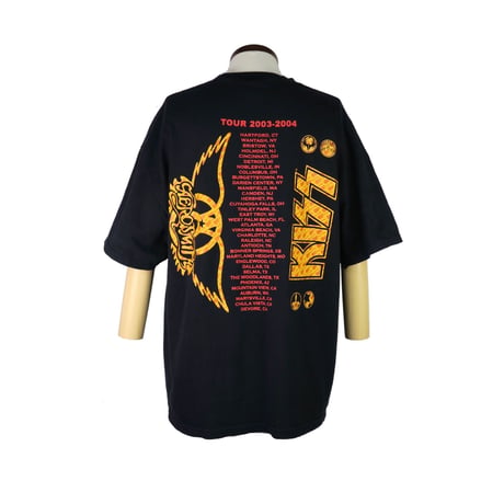 AEROSMITH/KISS(エアロスミス/ キッス) 2003.2004ジョイントツアーTシャツ