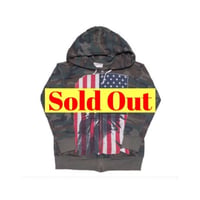 DENIM&SUPPLY Ralph Lauren(デニムアンドサプライ ラルフローレン) ユーズド加工カモフラージュ柄パーカー