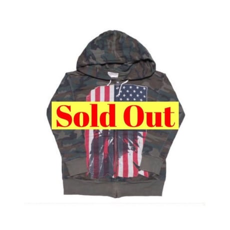 DENIM&SUPPLY Ralph Lauren(デニムアンドサプライ ラルフローレン) ユーズド加工カモフラージュ柄パーカー