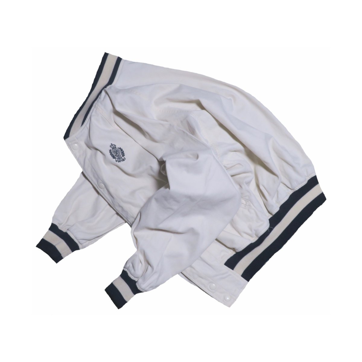 極美品　希少　ポロバイラルフローレン　L スタジャン　ジャンパー　白 POLO RALPH LAUREN（ポロ ラルフ ローレン）の「ロゴ