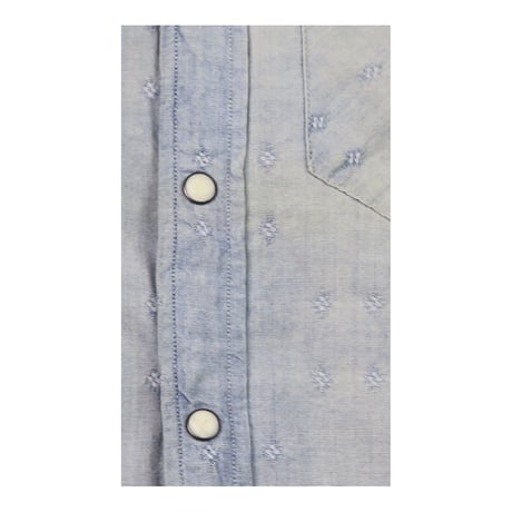 DENIM&SUPPLY Ralph Lauren(デニムアンドサプライ ラルフローレン) ブリーチ加工シャンブレーシャツ