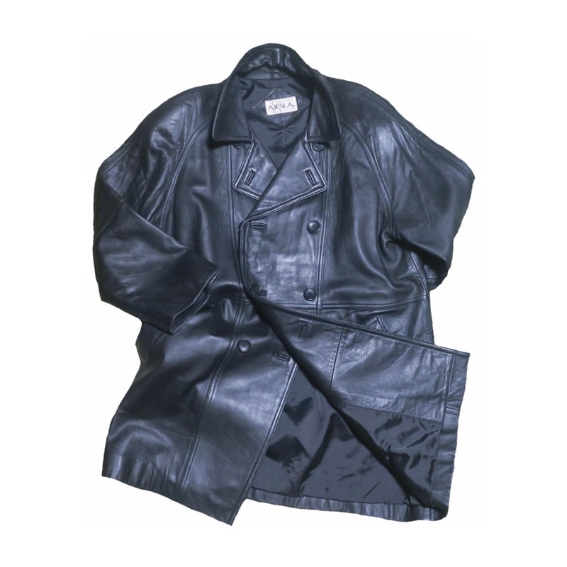 AJESLA(アジェスラ) レザートレンチコート | 少しマニアックな古着の