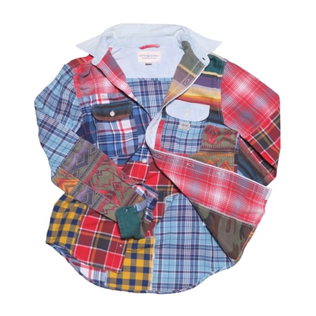 DENIM&SUPPLY Ralph Lauren(デニムアンドサプライ ラルフローレン)パッチワークシャツ②