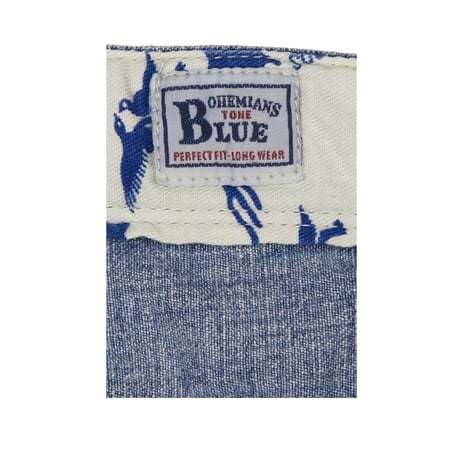 BOHEMIANS(ボヘミアンズ) ユーズド加工 パッチワークデニムハーフパンツ