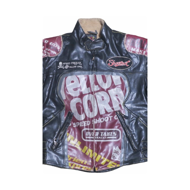 YELLOW CORN ライダースジャケット YeLLOW CORN - イエローコーン ライダース ジャケット 本革 シングル