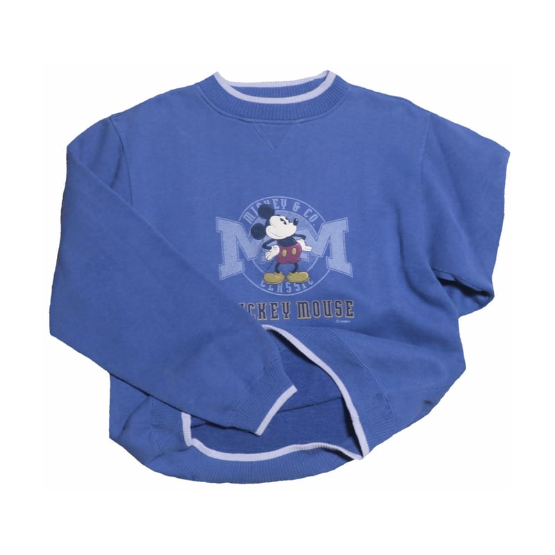 70s ディズニー ミッキーマウス スウェット USA製 XL 薄水色 70s ディズニー ミッキーマウス スウェット USA製 XL 薄水色