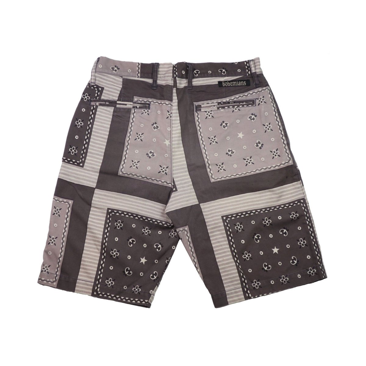 Bohemians ボヘミアンズ 総柄ショートパンツ、シャツ上下セット Bohemians(ボヘミアンズ) バンダナ柄ハーフパンツ | 少し