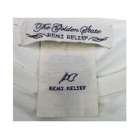REMI  RELIEF(レミレリーフ) ダメージ加工スカルTシャツ