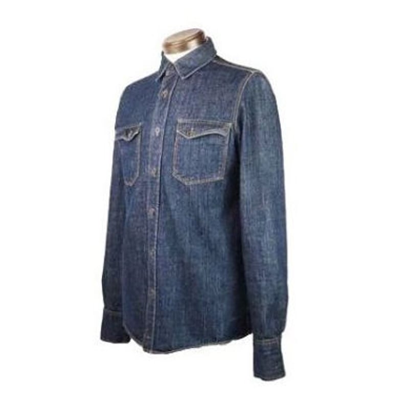 Nudie Jeans(ヌーディージーンズ) リジットデニムシャツ | 少し