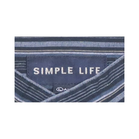 SIMPLE LIFE(シンプルライフ) バンドカラーシャツ