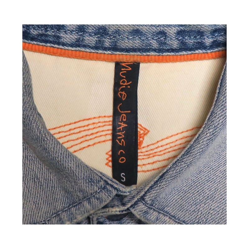 Nudie Jeans(ヌーディージーンズ) ユーズド加工デニムシャツ | 少し