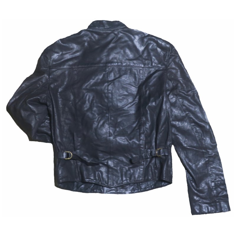 agnes b レザー　ナポレオンジャケット 稀少agnes b.アニエスb レザーナポレオンジャケット agnes b