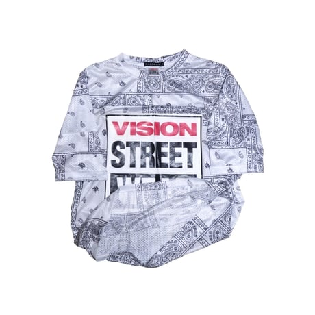 HALFMAN/VISION(ハーフマン/ヴィジョン) ペイズリー柄Tシャツ