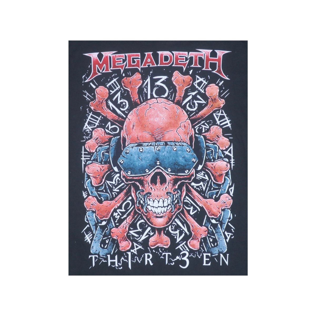 【超希少　古着】MEGADETH Tシャツ スカルデザイン 超希少 古着】MEGADETH Tシャツ スカルデザイン