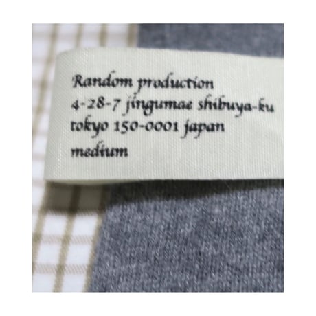 random production(ランダムプロダクション) 燕尾シャツ