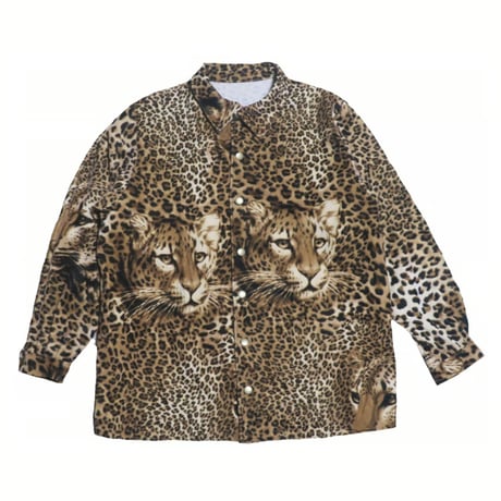 ヒョウ柄シャツジャケット
