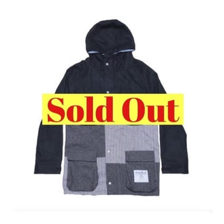 Harris Tweed(ハリスツイード) パッチワークマウンテンパーカー