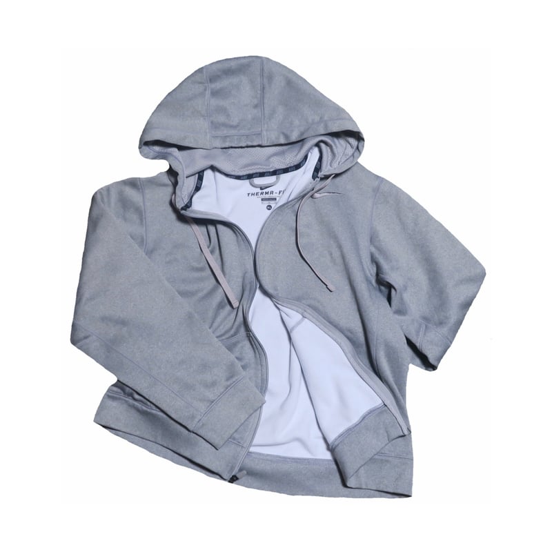 Noill Tokyo リメイク古着 Nike ダメージ加工 パーカー 90s NIKE Half-Zip Pullover Sweat Hoodie 赤 XL ナイキ プル
