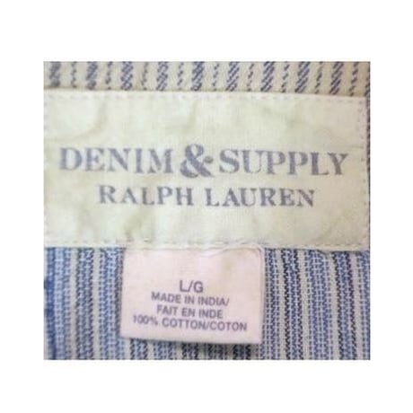 DENIM&SUPPLY Ralph Lauren(デニムアンドサプライ ラルフローレン) ユーズド加工パッチワークデニムシャツ
