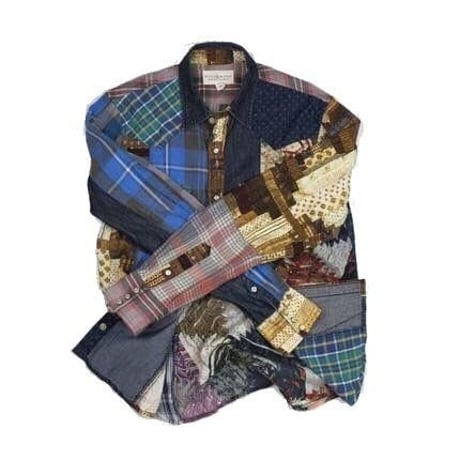 DENIM&SUPPLY Ralph Lauren(デニムアンドサプライ ラルフローレン) パッチワークシャツ③