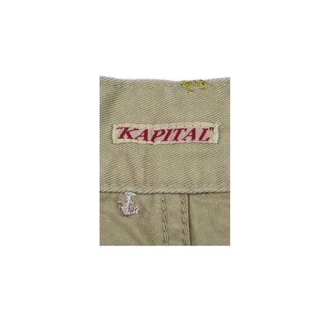 KAPITAL(キャピタル) アンカー刺繍ハーフパンツ