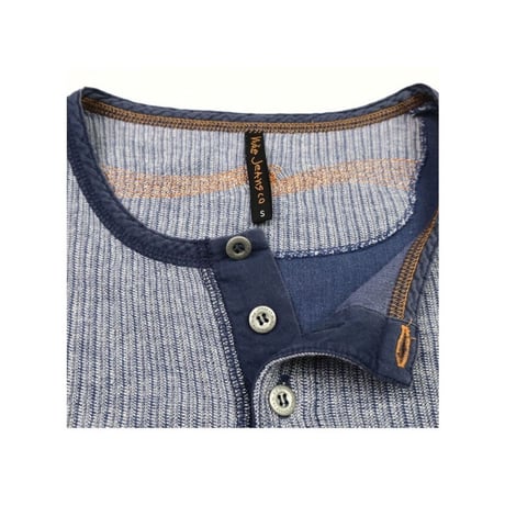 Nudie Jeans(ヌーディージーンズ)  ヘンリーネックシャツ