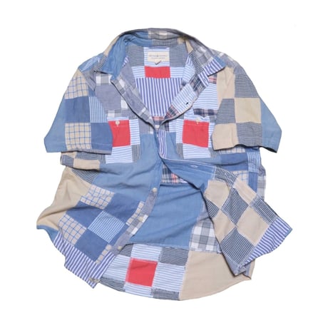 DENIM&SUPPLY Ralph Lauren(デニムアンドサプライ ラルフローレン) パッチワーク半袖シャツ