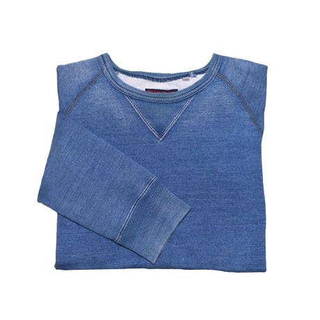 BLUE BLUE(ブルーブルー) ユーズド加工スウェット