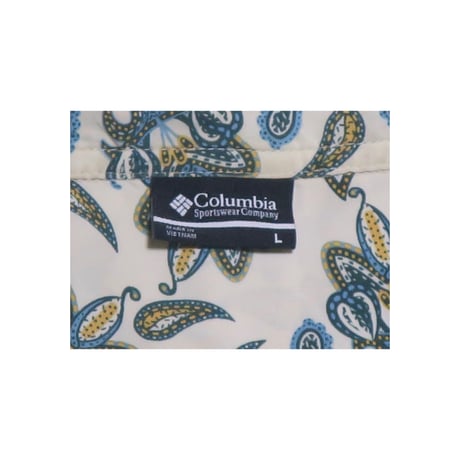 Columbia(コロンビア) レーヨンパターンシャツ 総柄 アウトドア リゾート 古着