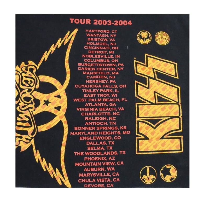 AEROSMITH/KISS(エアロスミス/ キッス) 2003.2004ジョイントツアーTシ