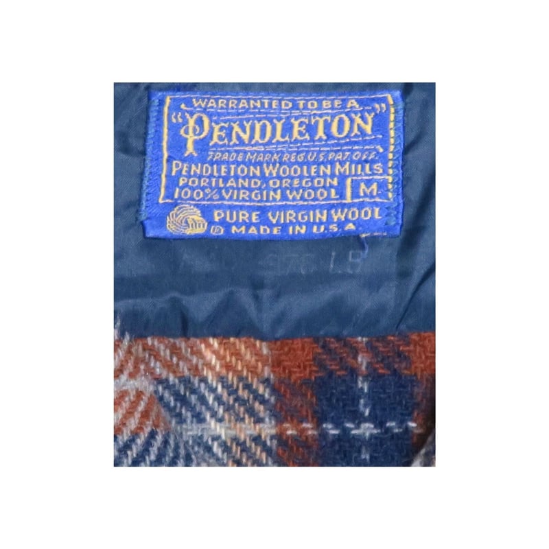 古着90年代USA製ペンドルトンウールシャツLマルチチェック　エルボーパッチ 古着 90-00s Pendleton エルボーパッチ オンブレ シャドー