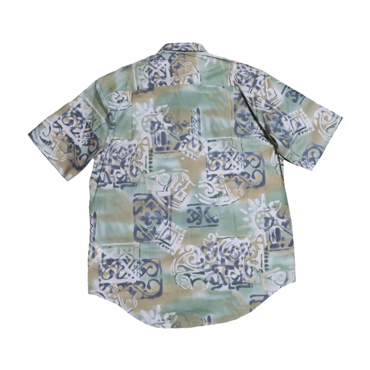 週末セール！古着リメイク☆個性的☆カラフル総柄シャツ×tシャツ☆ オンラインストア限定◇カラフルえらい人総柄長袖Tシャツ