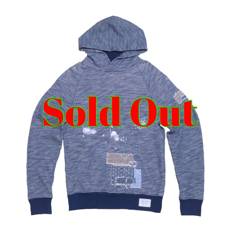 DENIM&SUPPLY Ralph Lauren(デニムアンドサプライ ラルフローレン) リメイク加工パーカー